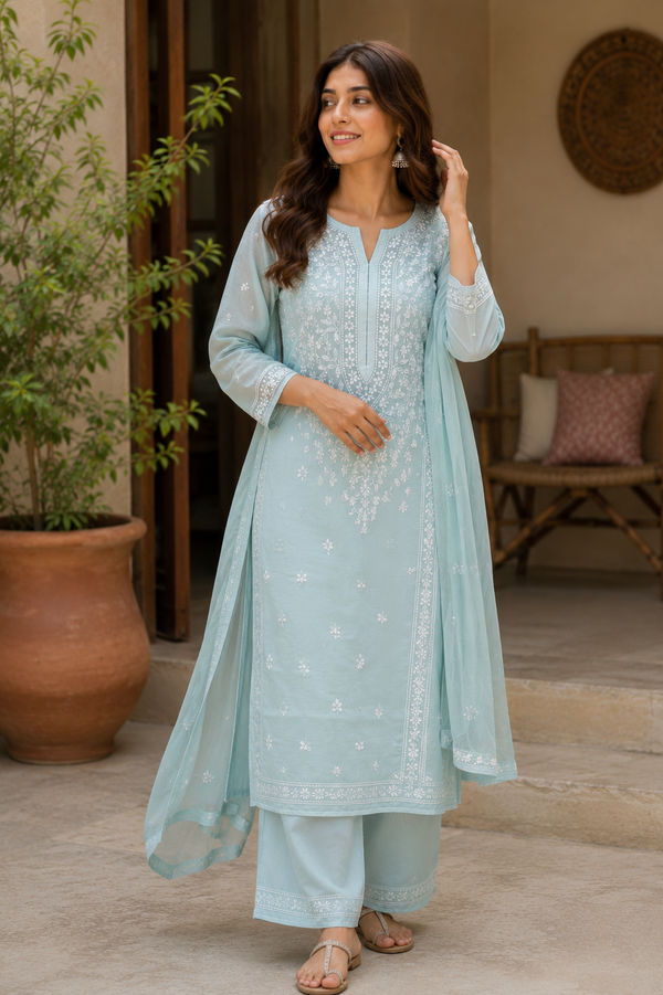 Handcrafted Chikankari