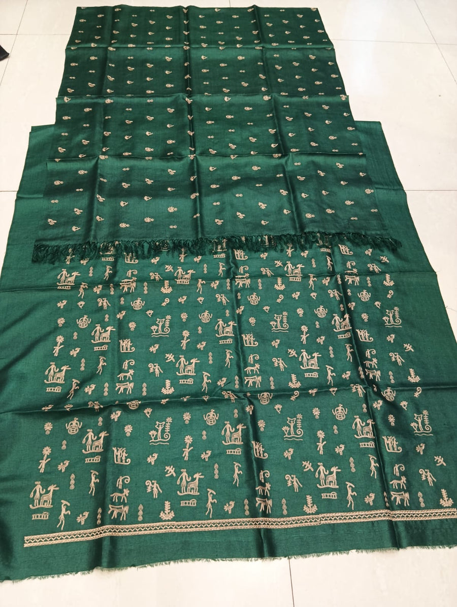 Embroidered Kosa Silk Kurtis