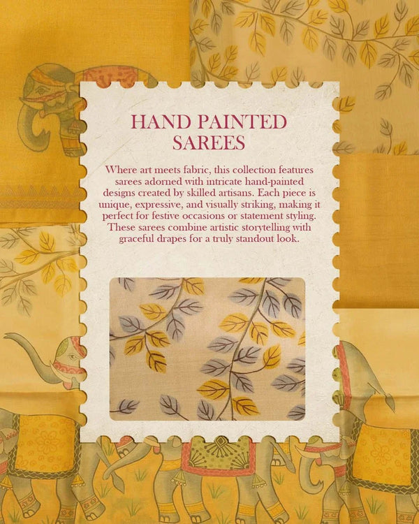 Hand-Painted Silk Sarees