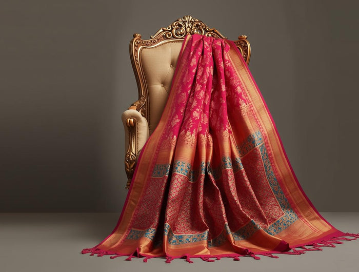 <h1><strong>“Handwoven Silk, Rooted in Tradition.”</strong></h1><h1><em>Elevate every occasion with our artisan-crafted sarees.</em></h1>