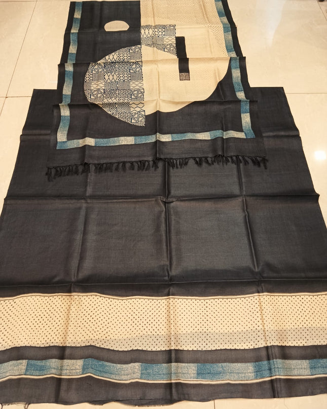 Pure Kosa Silk Printed Kurti & Dupatta Set | Premium Ethnic Dress Material