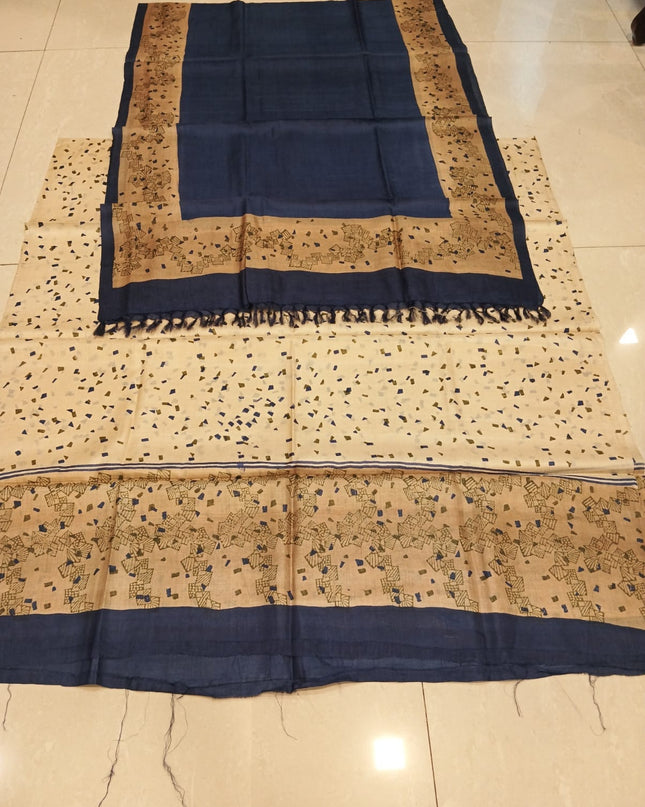 Pure Kosa Silk Printed Kurti & Dupatta Set | Premium Ethnic Dress Material