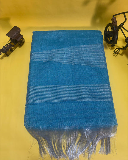 Golden Tissue Tussar Silk Saree with Blouse