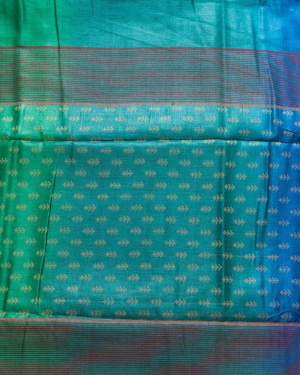 Double Shade Pure Kosa Silk Saree with Booti Print (Silk Mark Certified) - Kanishk Silk