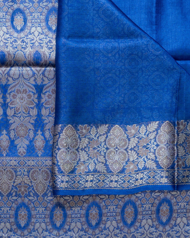 Pure Kosa Silk Plain Saree with Border (Silk Mark Certified) - Kanishk Silk